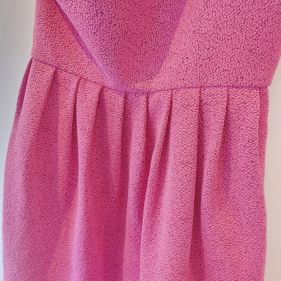 Halston Heritage Pink One Shoulder Dress Size 6 - Picture 4 of 7